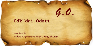Gödri Odett névjegykártya